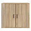 Berkfield Sideboard Sonoma Oak 80x33x70 cm Engineered Wood