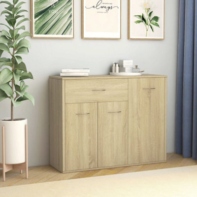 Berkfield Sideboard Sonoma Oak 88x30x70 cm Engineered Wood