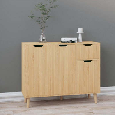 Berkfield Sideboard Sonoma Oak 90x30x72 cm Engineered Wood