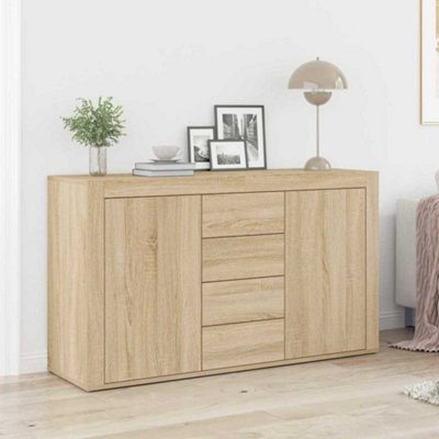 Berkfield Sideboard Sonoma Oak Engineered wood 120 x 36 x 69 cm Storage