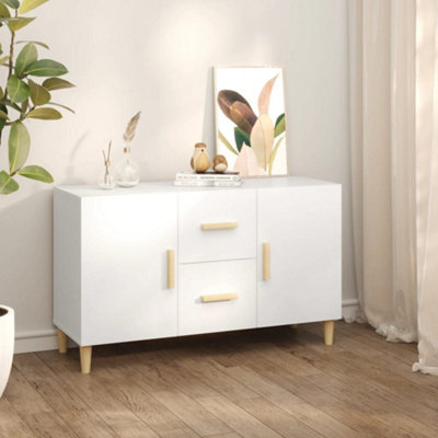 Berkfield Sideboard White 100x36x60 Cm Engineered Wood 