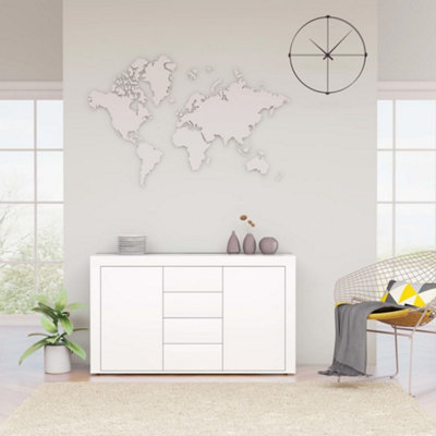 Berkfield Sideboard White 120x36x69 cm Engineered Wood