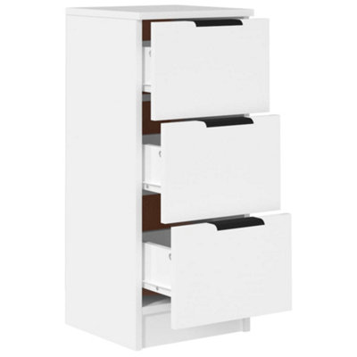 Berkfield Sideboard White 30x30x70 cm Engineered Wood