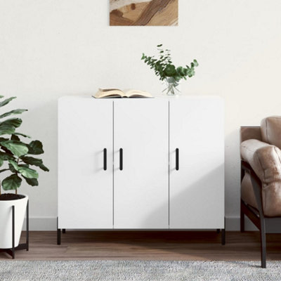 Berkfield Sideboard White 90x34x80 cm Engineered Wood