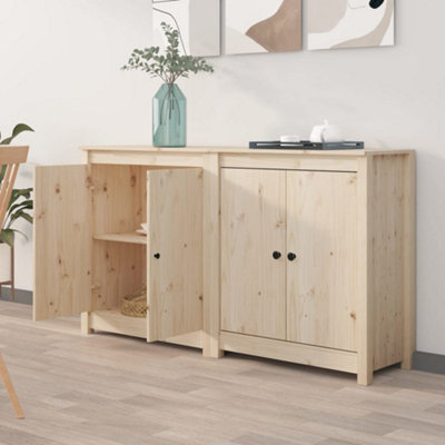 Berkfield Sideboards 2 pcs 70x35x80 cm Solid Wood Pine