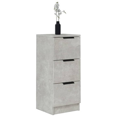 Berkfield Sideboards 2 pcs Concrete Grey 30x30x70 cm Engineered Wood