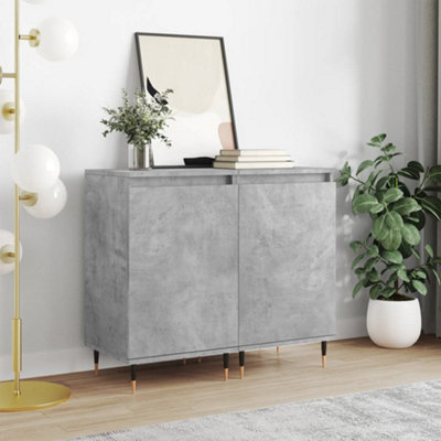 Berkfield Sideboards 2 pcs Concrete Grey 40x35x70 cm Engineered Wood