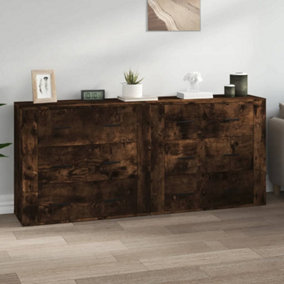 Berkfield Sideboards 2 pcs Smoked Oak Engineered Wood