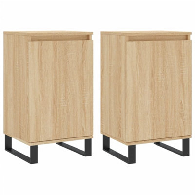 Berkfield Sideboards 2 pcs Sonoma Oak 40x35x70 cm Engineered Wood