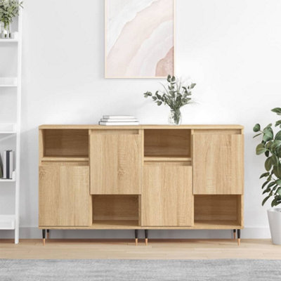 Berkfield Sideboards 2 pcs Sonoma Oak Engineered Wood | DIY at B&Q