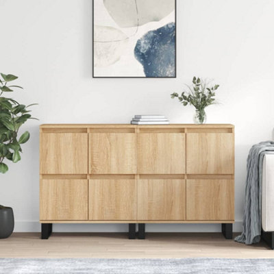 Berkfield Sideboards 2 pcs Sonoma Oak Engineered Wood | DIY at B&Q