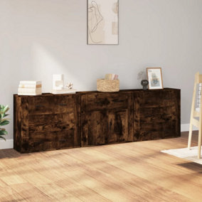 Berkfield Sideboards 3 pcs Smoked Oak Engineered Wood