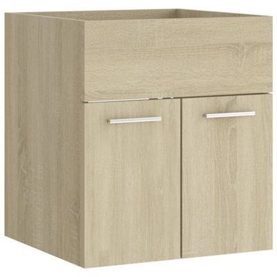 Berkfield Sink Cabinet Sonoma Oak 41x38.5x46 cm Engineered Wood
