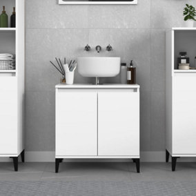 Berkfield Sink Cabinet White 58x33x60 cm Engineered Wood