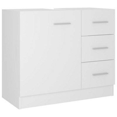 Berkfield Sink Cabinet White 63x30x54 cm Engineered Wood