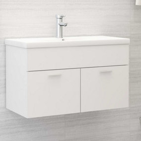 Berkfield Sink Cabinet White 80x38.5x46 cm Engineered Wood