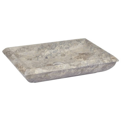 Berkfield Sink Grey 50x35x10 cm Marble Price Comparisons | Compare The Build