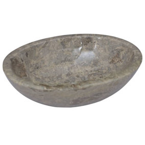 Berkfield Sink Grey 53x40x15 cm Marble