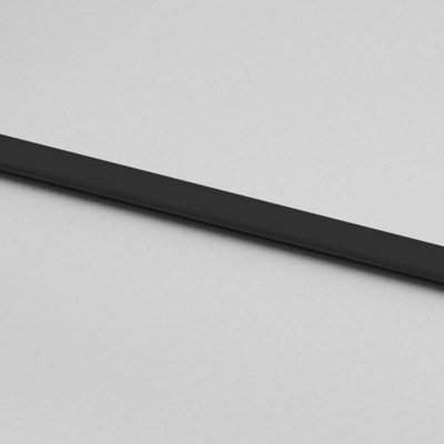 Berkfield Sliding Door Black 76x205 cm Tempered Glass and Aluminium