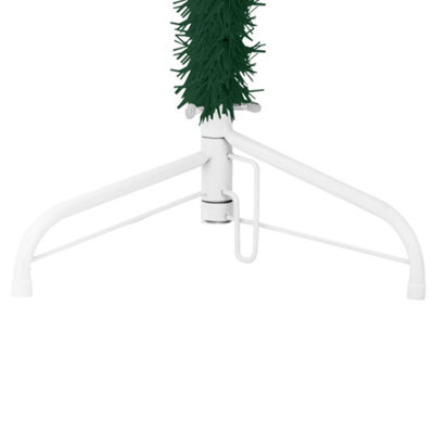BERKFIELD SLIM ARTIFICIAL HALF CHRISTMAS TREE WITH STAND GREEN 180 CM