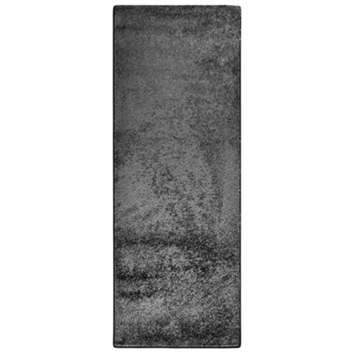 Berkfield Soft Pile Rug Anti-slip 67x180 cm Grey | DIY at B&Q