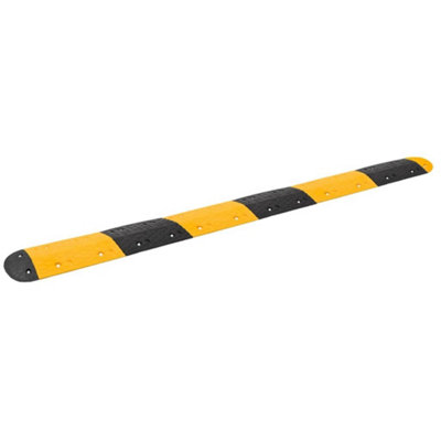 Berkfield Speed Hump Yellow&Black 323x32.5x4 cm Rubber