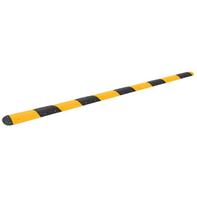 Berkfield Speed Hump Yellow&Black 517x32.5x4 cm Rubber