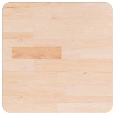 Berkfield Square Table Top 40x40x1.5 cm Untreated Solid Wood Oak