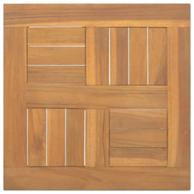 Berkfield Square Table Top 40x40x2.5 cm Solid Wood Teak