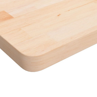 Berkfield Square Table Top 50x50x4 cm Untreated Solid Wood Oak