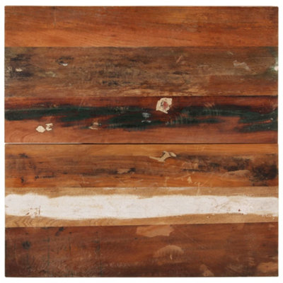Berkfield Square Table Top 70x70 cm 25-27 mm Solid Reclaimed Wood