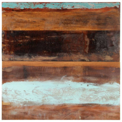 Berkfield Square Table Top 80x80 cm 25-27 mm Solid Reclaimed Wood