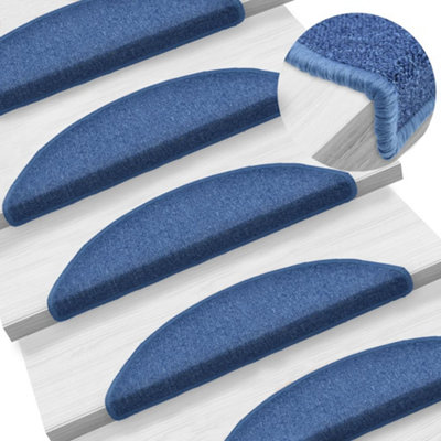 Berkfield Stair Mats 10 pcs 56x20 cm Blue