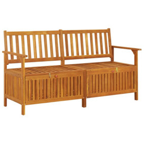 Berkfield Storage Bench 148 cm Solid Wood Acacia