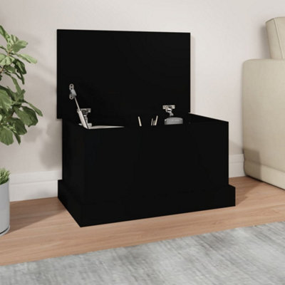 Berkfield Storage Box Black 50x30x28 cm Engineered Wood