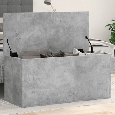Berkfield Storage Box Concrete Grey 100x42x46 cm Engineered Wood