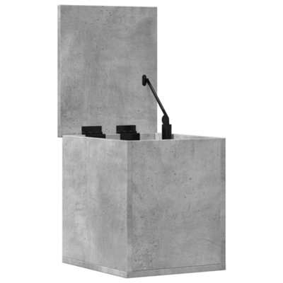 Berkfield Storage Box Concrete Grey 30x35x35 cm Engineered Wood