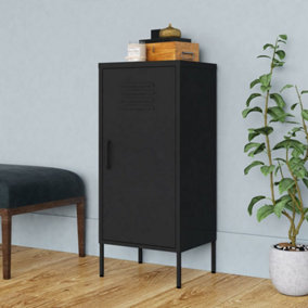 Berkfield Storage Cabinet Black 42.5x35x101.5 cm Steel