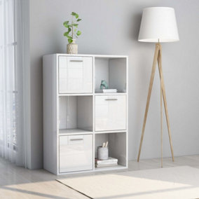 Berkfield Storage Cabinet High Gloss White 60x29.5x90 cm Engineered Wood