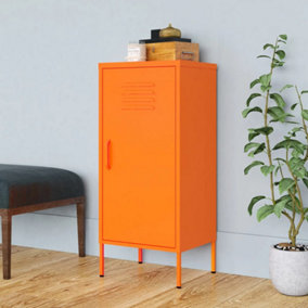 Berkfield Storage Cabinet Orange 42.5x35x101.5 cm Steel