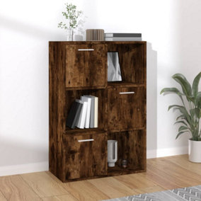 Berkfield Storage Cabinet Smoked Oak 60x29.5x90 cm