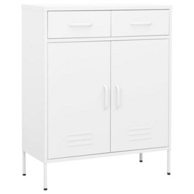 Berkfield Storage Cabinet White 80x35x101.5 cm Steel