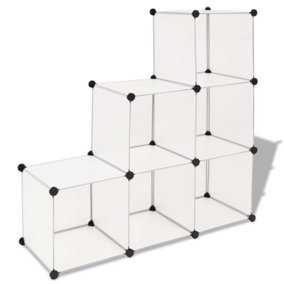 Berkfield Storage Cube Organiser with 6 Compartments White