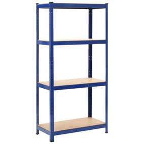 Berkfield Storage Shelf Blue 80x40x160 cm Steel and MDF