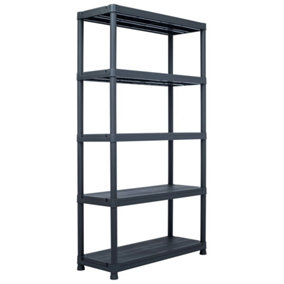 Berkfield Storage Shelf Rack Black 500 kg 100x40x180 cm Plastic