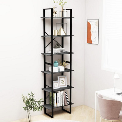 Berkfield Storage Shelves 2 pcs Grey 60x30x210 cm Solid Pine Wood