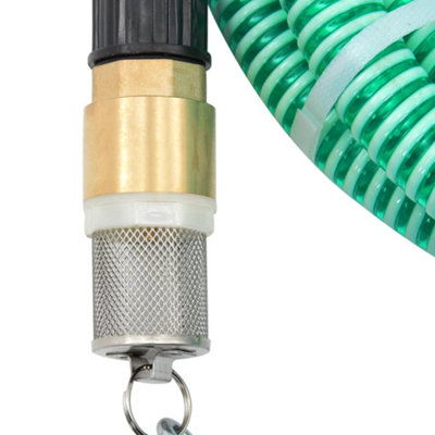 Berkfield Suction Hose with Brass Connectors 3 m 25 mm Green
