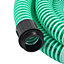 Berkfield Suction Hose with Brass Connectors 4 m 25 mm Green