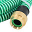 Berkfield Suction Hose with Brass Connectors 5 m 25 mm Green