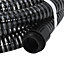 Berkfield Suction Hose with Brass Connectors 7 m 25 mm Black